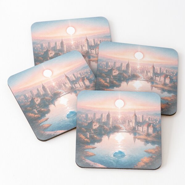 Item preview, Traveling Slime - Water City Sunset designed and sold by The Jellygaze.