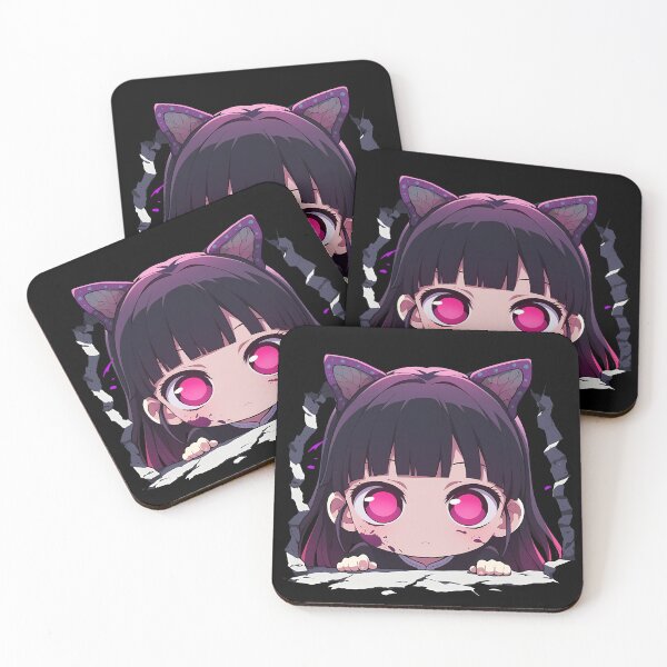 Item preview, Kanao Tsuyuri Demon Slayer Purple Glow Peeking designed and sold by TorbenKuhano.
