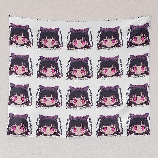 Item preview, Kanao Tsuyuri Demon Slayer Purple Glow Peeking designed and sold by TorbenKuhano.