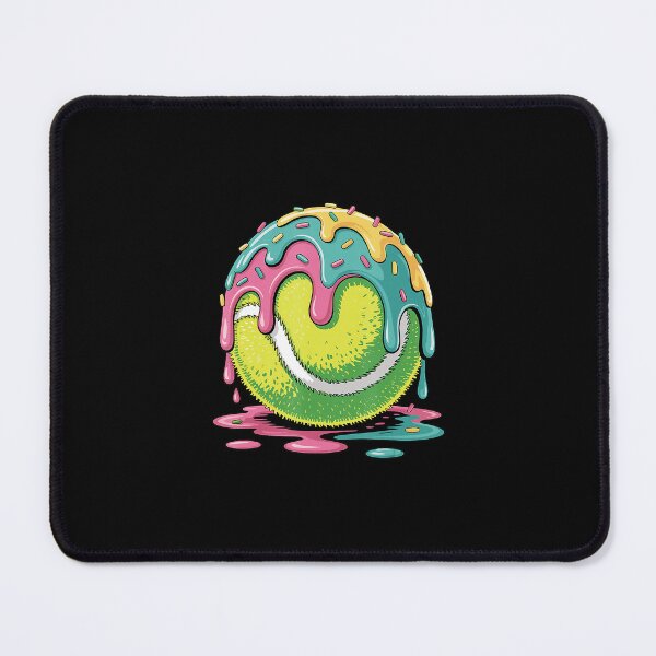 Item preview, Dripping Tennis Ball Colorful Ice Cream Style Illustration designed and sold by WayTBeenkenArt.