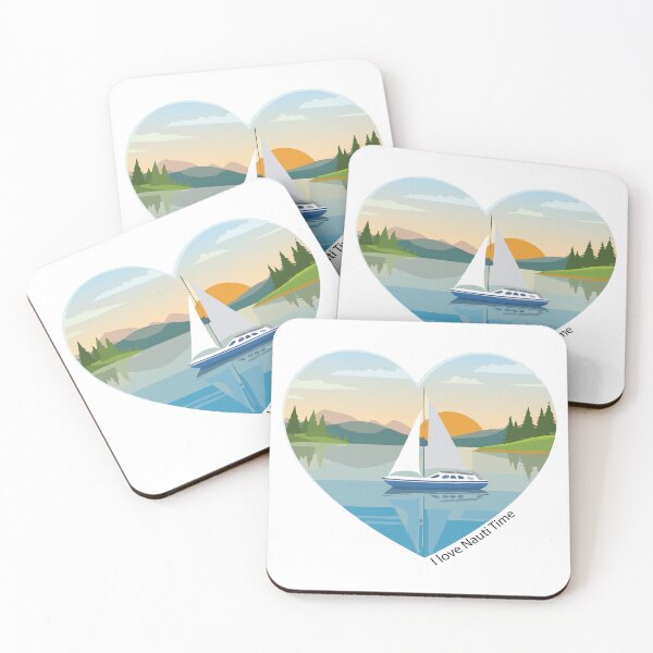 Item preview, I Love Nauti Time_Sailboat designed and sold by Creative-Curios.
