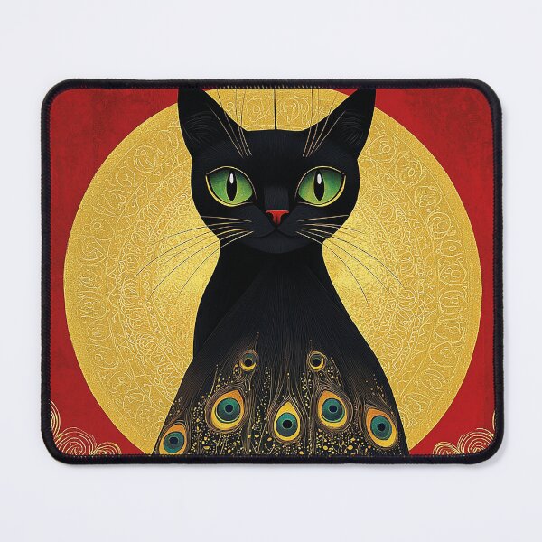 Item preview, Regal Gaze of the Peacock Cat designed and sold by Pixel Junkies Studio.