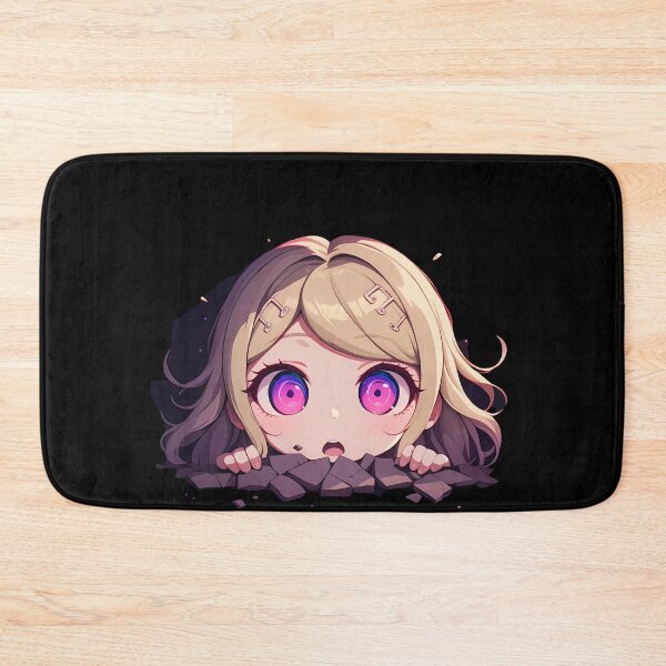 Item preview, Kaede Akamatsu Danganronpa V3 Chibi Peeking With Pink Eyes designed and sold by TorbenKuhano.