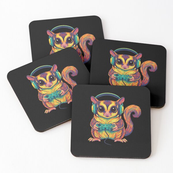 Item preview, Gamer Sugar Glider Headphone Controller designed and sold by salmzouriart.
