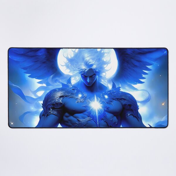 Item preview, Blue Archangel Warrior - Celestial Light Dark Fantasy designed and sold by KingdomsHarvest.