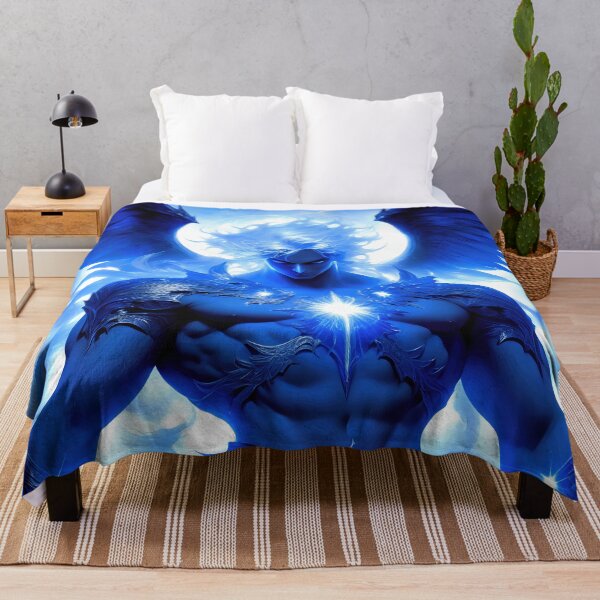 Item preview, Blue Archangel Warrior - Celestial Light Dark Fantasy designed and sold by KingdomsHarvest.
