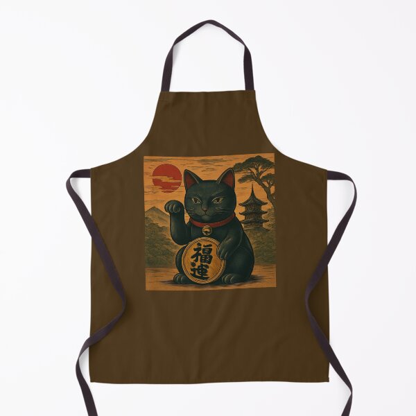 Item preview, Maneki-neko ( Beckoning cat, Lucky cat ) Cool Black Ver. designed and sold by カイトラボ.