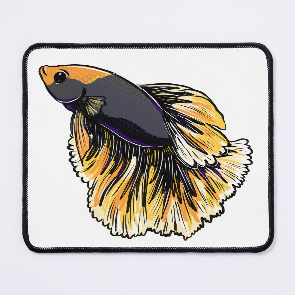 Item preview, Orange and black betta fish designed and sold by beesocks.