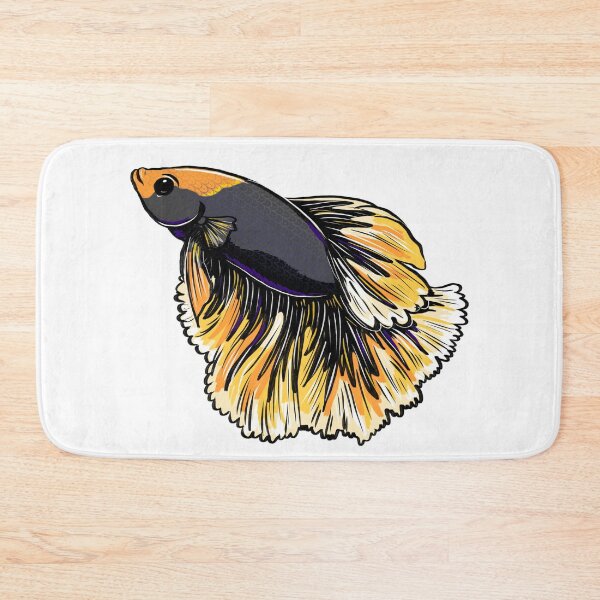 Item preview, Orange and black betta fish designed and sold by beesocks.