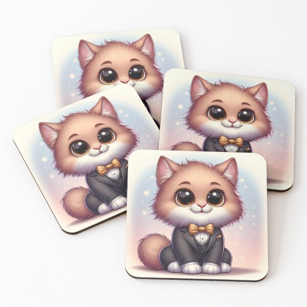 Item preview, Cute Luxury Cat Cartoon designed and sold by CuteThingsWorld.