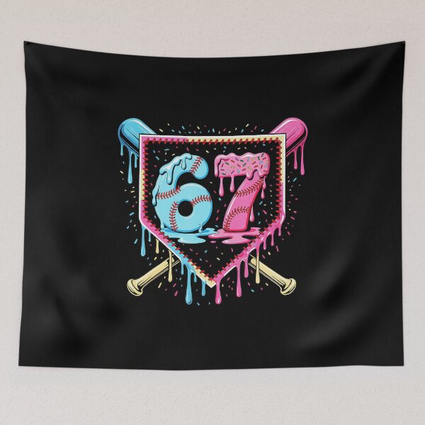 Item preview, 67 Baseball Ice Cream Drip Funny Six Seven Meme  designed and sold by miaa-artistshop.