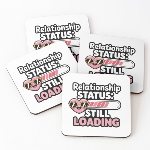 Item preview, Relationship Status Still Loading Cute Heart Funny Valentine Design designed and sold by Aarvya Fashion Club ( A.F.C ).