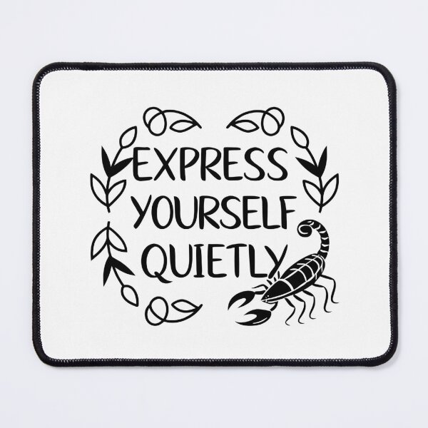 Item preview, Express Yourself Quietly Scorpio Minimalist Graphic Art designed and sold by Jirada.