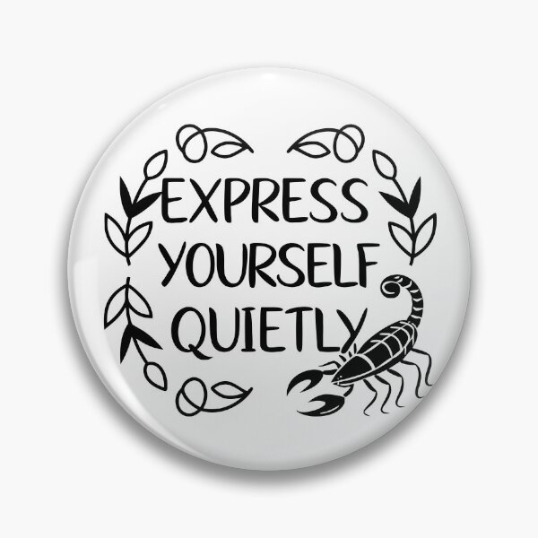 Item preview, Express Yourself Quietly Scorpio Minimalist Graphic Art designed and sold by Jirada.