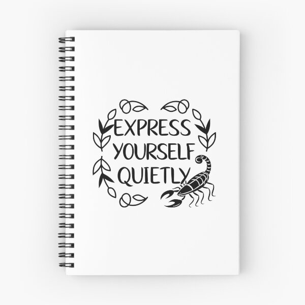 Item preview, Express Yourself Quietly Scorpio Minimalist Graphic Art designed and sold by Jirada.