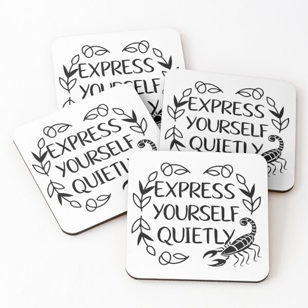 Item preview, Express Yourself Quietly Scorpio Minimalist Graphic Art designed and sold by Jirada.