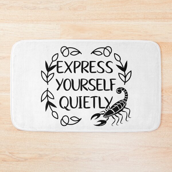 Item preview, Express Yourself Quietly Scorpio Minimalist Graphic Art designed and sold by Jirada.