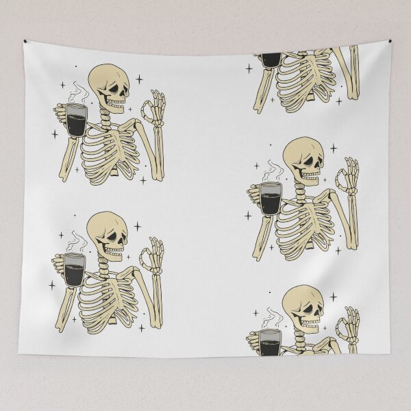 Item preview, Vintage Skeleton Coffee designed and sold by LuloCreative.