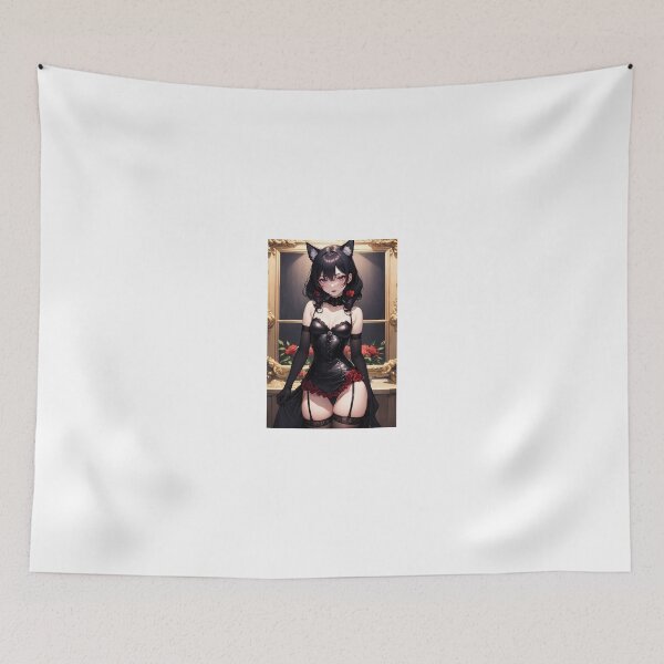 Item preview, Shirashima Hisu Cute Anime Cat Girl Kawaii Neko Art designed and sold by iloveanimechibi.