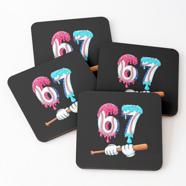 Item preview, 67 Baseball Ice Cream Drip Six Seven Design designed and sold by miaa-artistshop.