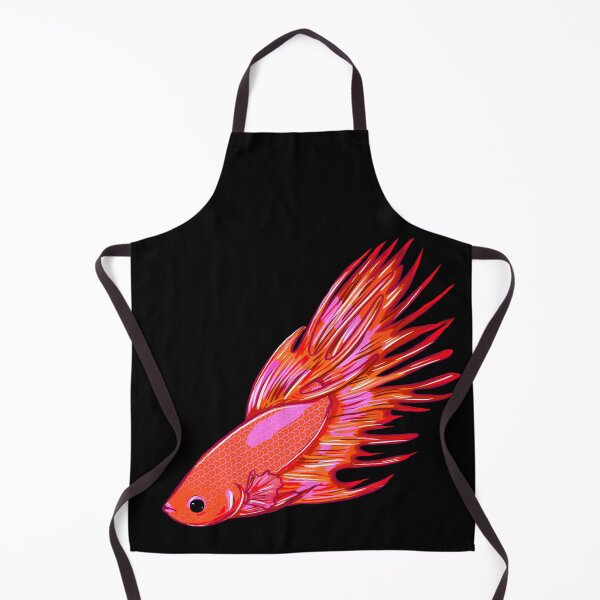 Item preview, Orange and pink betta fish designed and sold by beesocks.