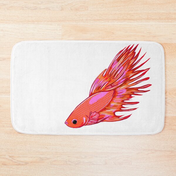 Item preview, Orange and pink betta fish designed and sold by beesocks.