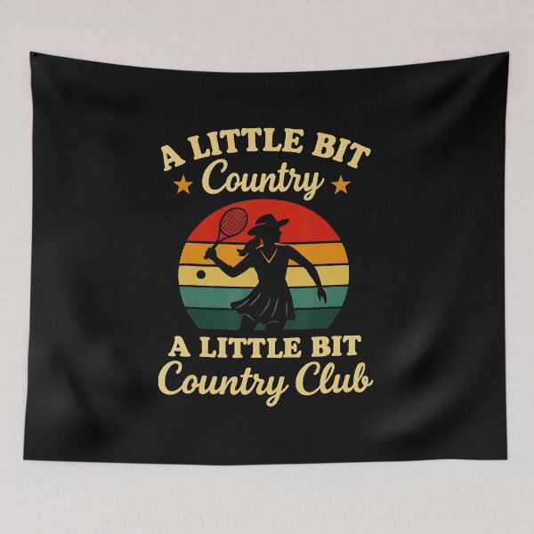 Item preview, A LITTLE BIT Country A LITTLE BIT Country Club Retro Tennis Cow designed and sold by WayTBeenkenArt.