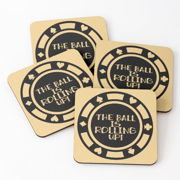 Item preview, The ball is rolling up poker chip designed and sold by AbigailHerman.