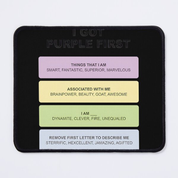 Item preview, Purple First: Smart, Fantastic, Awesome & More designed and sold by Delleladesign.