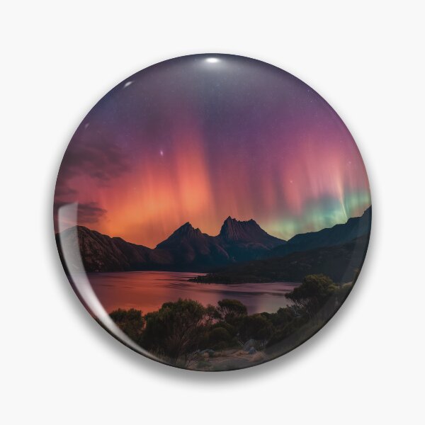 Item preview, Auroa Australis over the Mountains designed and sold by mshepdog.