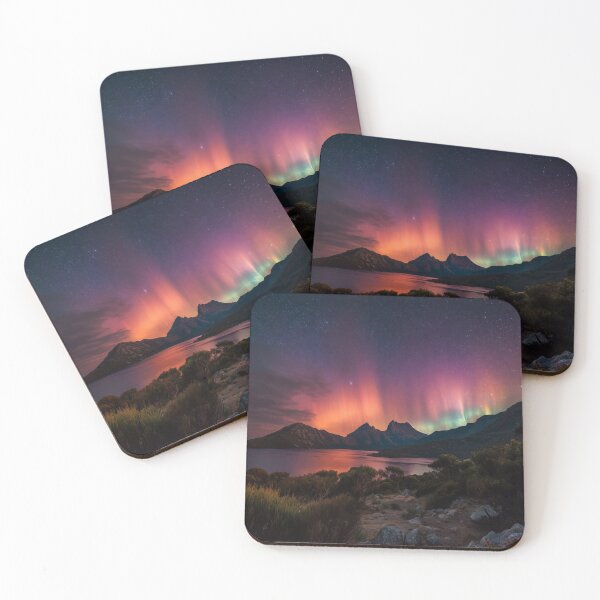 Item preview, Auroa Australis over the Mountains designed and sold by mshepdog.