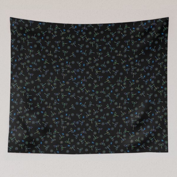 Item preview, Dragonflies - blue designed and sold by Sonya Gray.