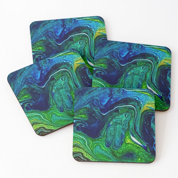 Item preview, “Peacock Marble” By In The Colors of Amber (Amber Joy Liem) designed and sold by AmberJoyLiem.
