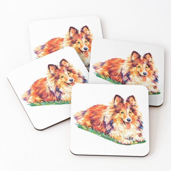 Item preview, Collie Sheltie Abstract Dog Art designed and sold by Sunny Creations.