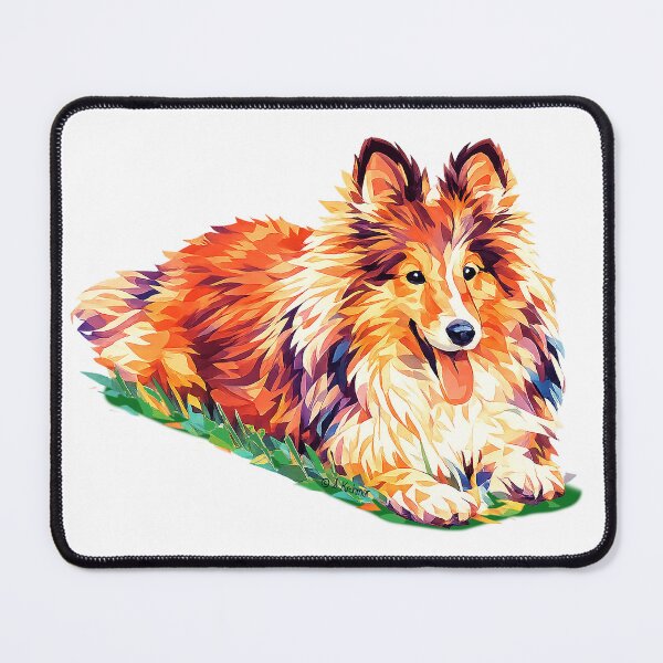 Item preview, Collie Sheltie Abstract Dog Art designed and sold by Sunny Creations.