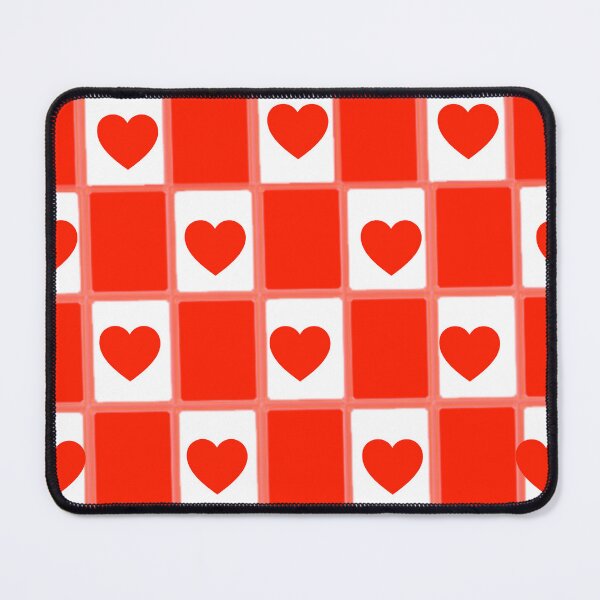 Item preview, Retro Red Heart Checkerboard Pattern: Aesthetic Valentine Grid Art designed and sold by HopeAndHustle.
