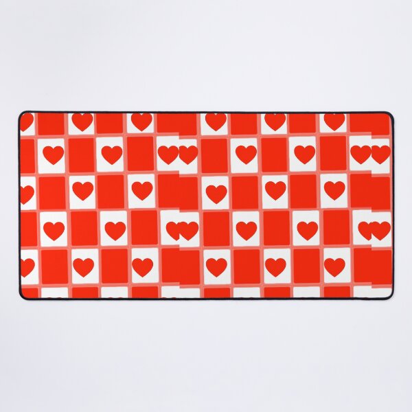 Item preview, Retro Red Heart Checkerboard Pattern: Aesthetic Valentine Grid Art designed and sold by HopeAndHustle.