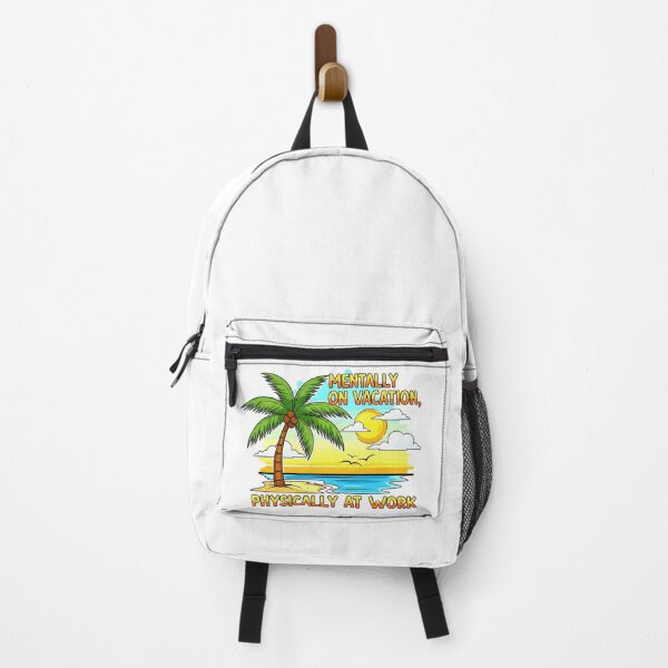 Item preview, Mentally On Vacation Physically At Work - Funny Beach Humor designed and sold by PIXEL INDUSTRIES.