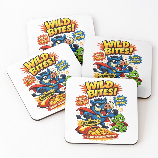 Item preview, Wild Bites – Snack Like a Hero Cartoon Chaos designed and sold by WildlifeInc.