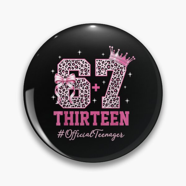 Item preview, 67 Thirteen 13th Birthday Leopard Pink Bow Design designed and sold by gladysenglish.