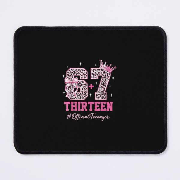 Item preview, 67 Thirteen 13th Birthday Leopard Pink Bow Design designed and sold by gladysenglish.