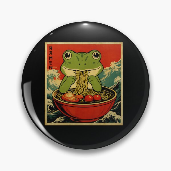 Item preview, ラーメン Frog Ramen Illustration Cute Japanese Food Art designed and sold by JEFDodsonArt.