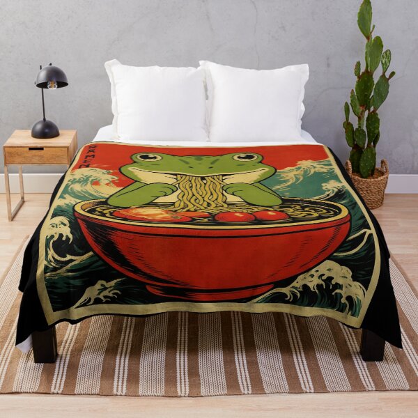 Item preview, ラーメン Frog Ramen Illustration Cute Japanese Food Art designed and sold by JEFDodsonArt.