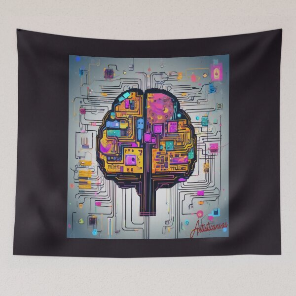 Item preview, Pop Circuit Brain Digital Energy designed and sold by Artisticanvas.