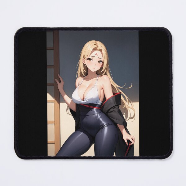 Item preview, Taraki Ryoto Blonde Anime Woman Shinobi Kimono Aesthetic Art designed and sold by iloveanimechibi.