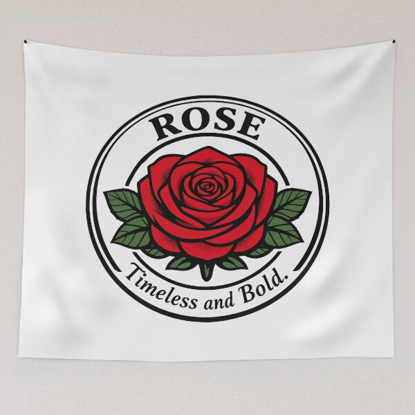 Item preview, Rose Flower – Timeless Botanical Symbol designed and sold by WildlifeInc.