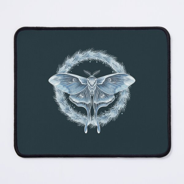 Item preview, Icy Blue Luna Moth Glacier Aesthetic Graphic Tee designed and sold by HMUQ_VIBE.