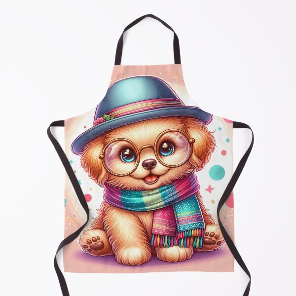 Item preview, Cute Hipster Dog Cartoon designed and sold by CuteThingsWorld.
