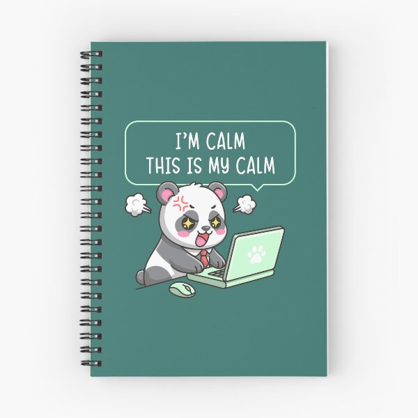 Item preview, I'm Calm This Is My Calm - Panda Office Humor Cute Work Stress designed and sold by Brogress Project.