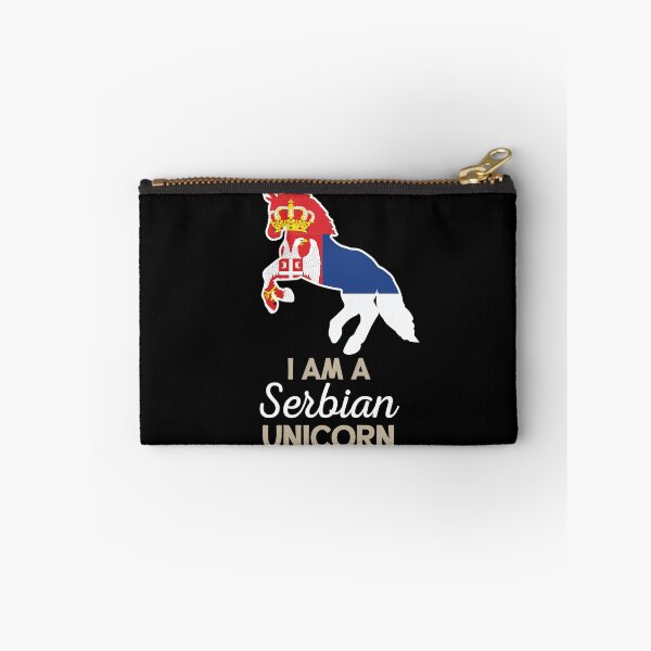 Item preview, Serbia Flag Serbian Unicorn designed and sold by countryflags.